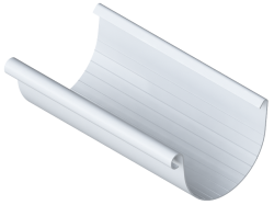 Желоб 125мм ПВХ, серия Элит, 3м, цвет Белый